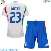 Camisa de time de futebol Itália Alessandro Bastoni #23 Replicas 2º Equipamento Infantil Europeu 2024 Manga Curta (+ Calças curtas)